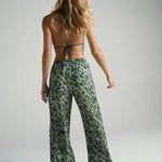 Slim Flared Pants Croco - shopsigal