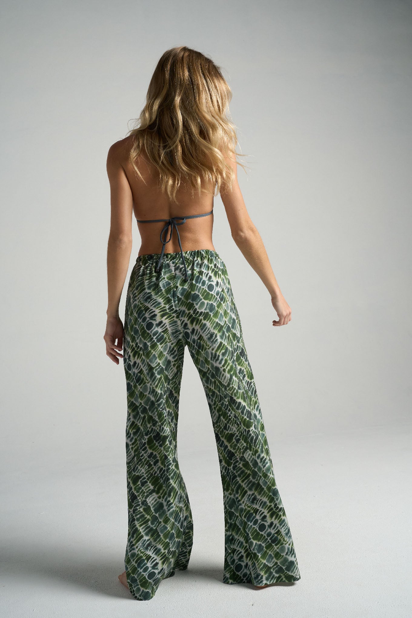 Slim Flared Pants Croco - shopsigal