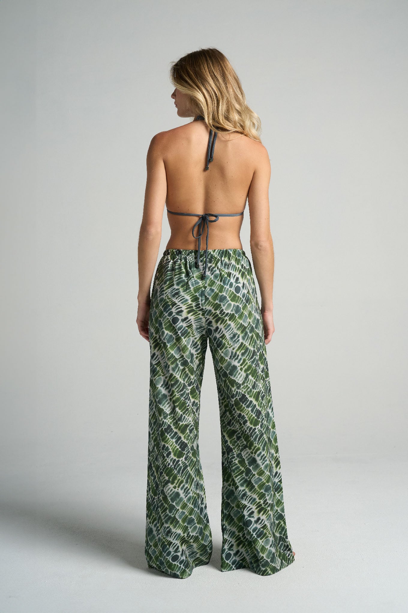 Slim Flared Pants Croco - shopsigal