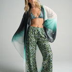 Slim Flared Pants Croco - shopsigal