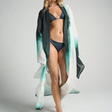 Bell Sleeve Kimono Green Ink - shopsigal