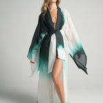 Bell Sleeve Kimono Green Ink - shopsigal