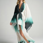 Bell Sleeve Kimono Green Ink - shopsigal