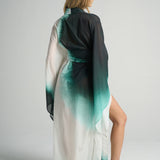Bell Sleeve Kimono Green Ink - shopsigal