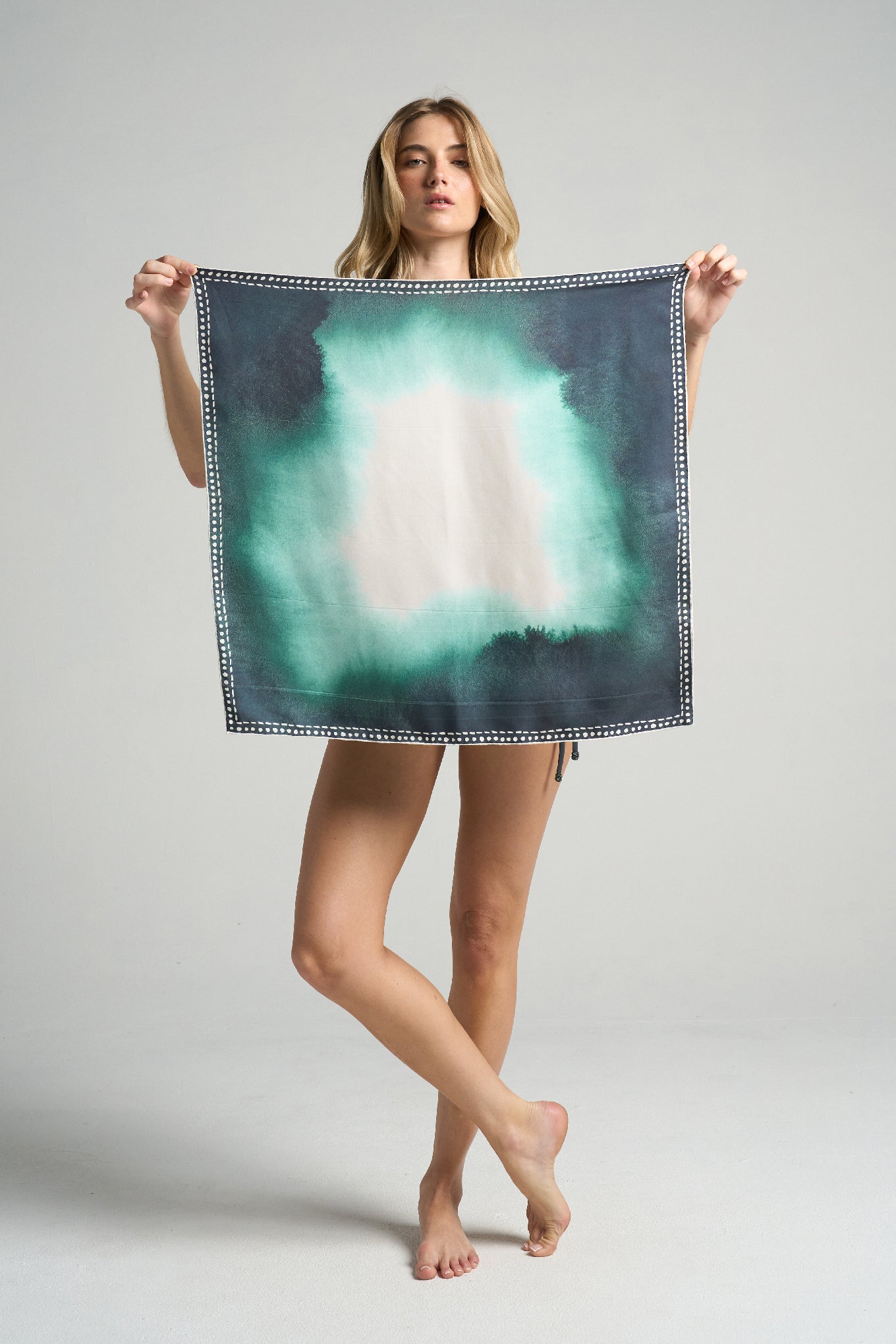 Bandana Scarf: Green Ink - shopsigal