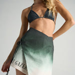 Mini Wrap Skirt Green Ink - shopsigal