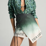 Mini Wrap Skirt Green Ink - shopsigal