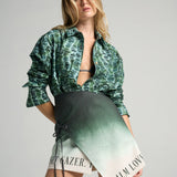 Mini Wrap Skirt Green Ink - shopsigal