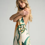 Maxi Halter Dress Retro Palm - shopsigal