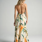 Maxi Halter Dress Retro Palm - shopsigal