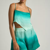 Flared Shorts Mist - shopsigal