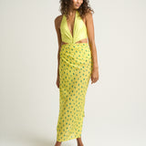 Sarong With Ties Cactus Yellow - shopsigal