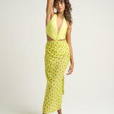 Sarong With Ties Cactus Yellow - shopsigal