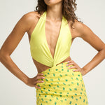 Sarong With Ties Cactus Yellow - shopsigal