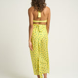 Sarong With Ties Cactus Yellow - shopsigal