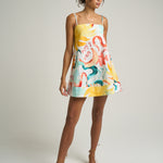 Mini Strappy Trapeze Dress Sol - shopsigal