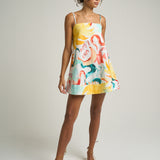 Mini Strappy Trapeze Dress Sol - shopsigal