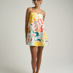 Mini Strappy Trapeze Dress Sol - shopsigal