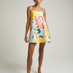 Mini Strappy Trapeze Dress Sol - shopsigal