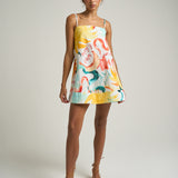 Mini Strappy Trapeze Dress Sol - shopsigal