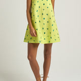 Mini Strappy Trapeze Dress Cactus Yellow - shopsigal