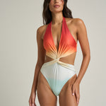Knot One Piece Swimsuit Earth - shopsigal