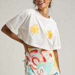 Crop Graphic Tee: Sol - shopsigal