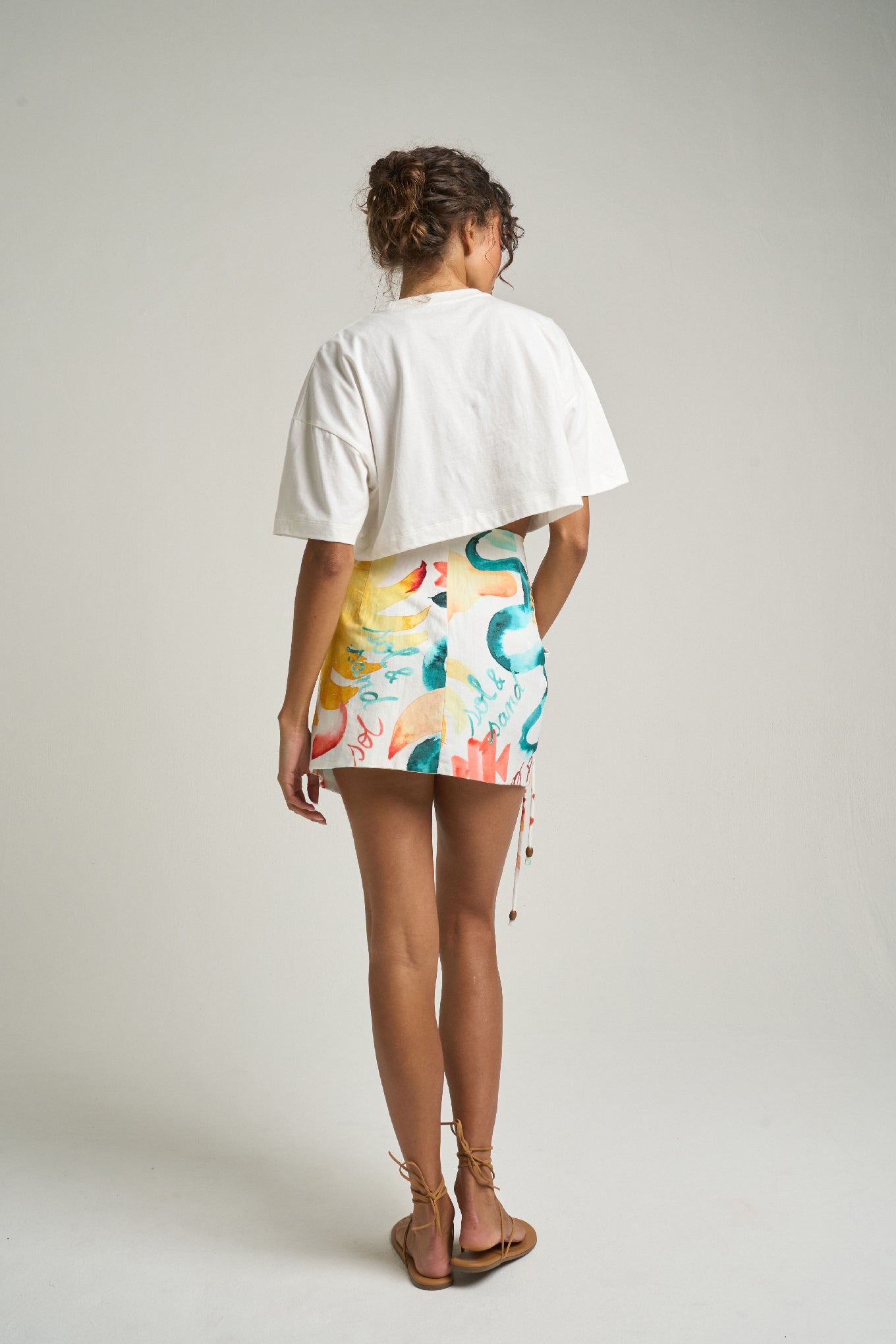 Crop Graphic Tee: Sol - shopsigal