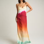 Long Tie Back Dress Earth - shopsigal