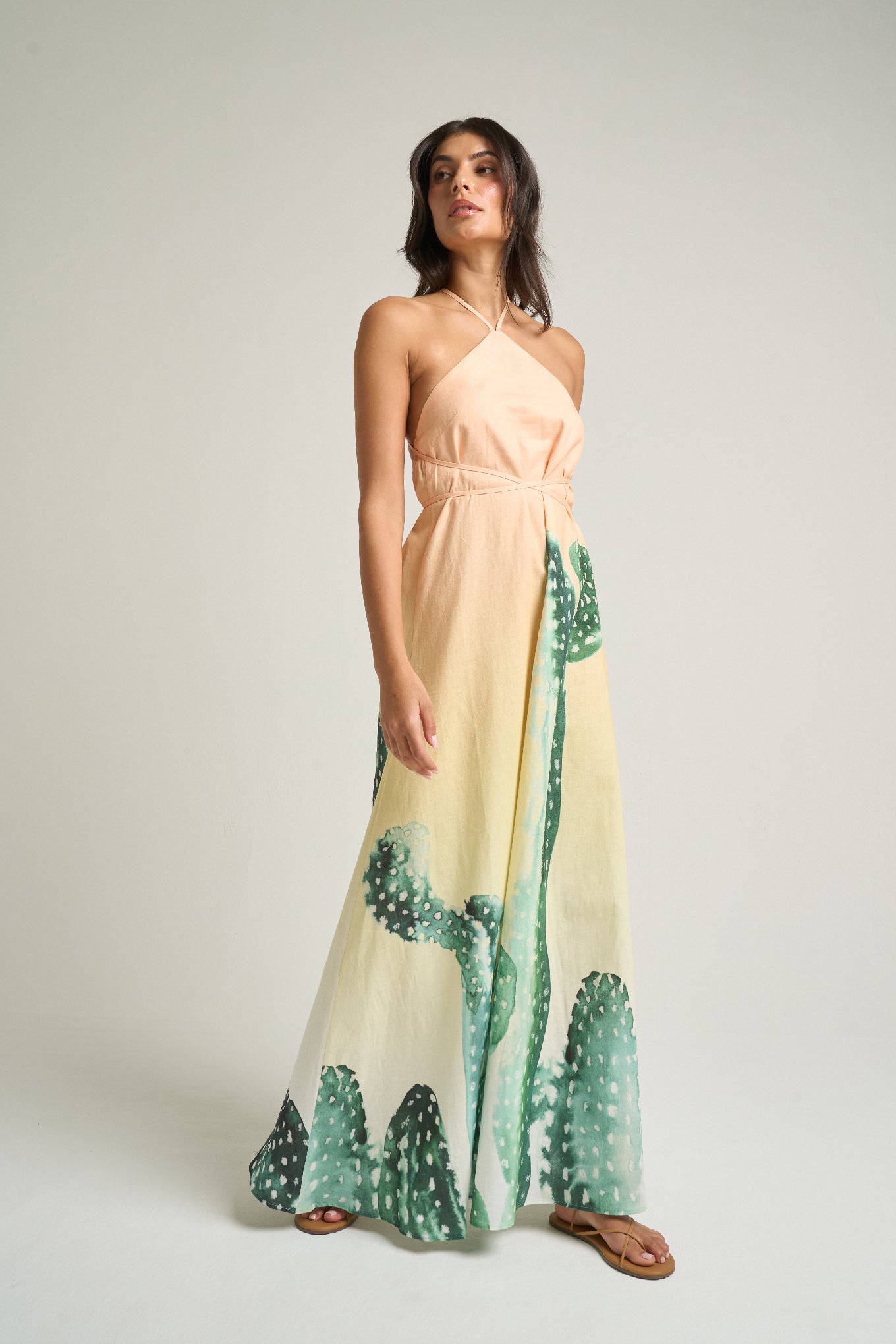 Maxi Halter Dress Cactee - shopsigal