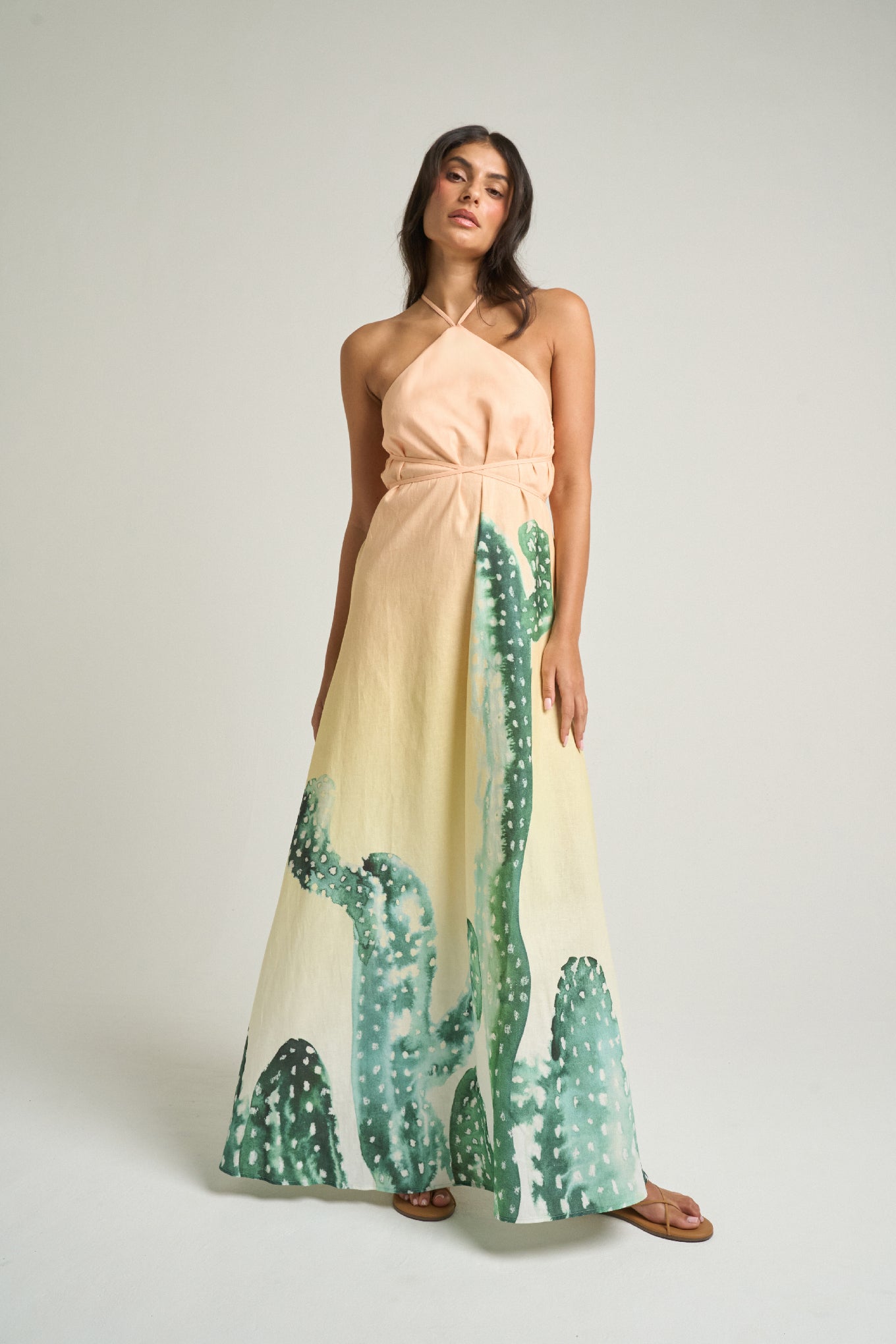 Maxi Halter Dress Cactee - shopsigal