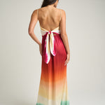 Long Tie Back Dress Earth - shopsigal