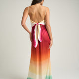 Long Tie Back Dress Earth - shopsigal