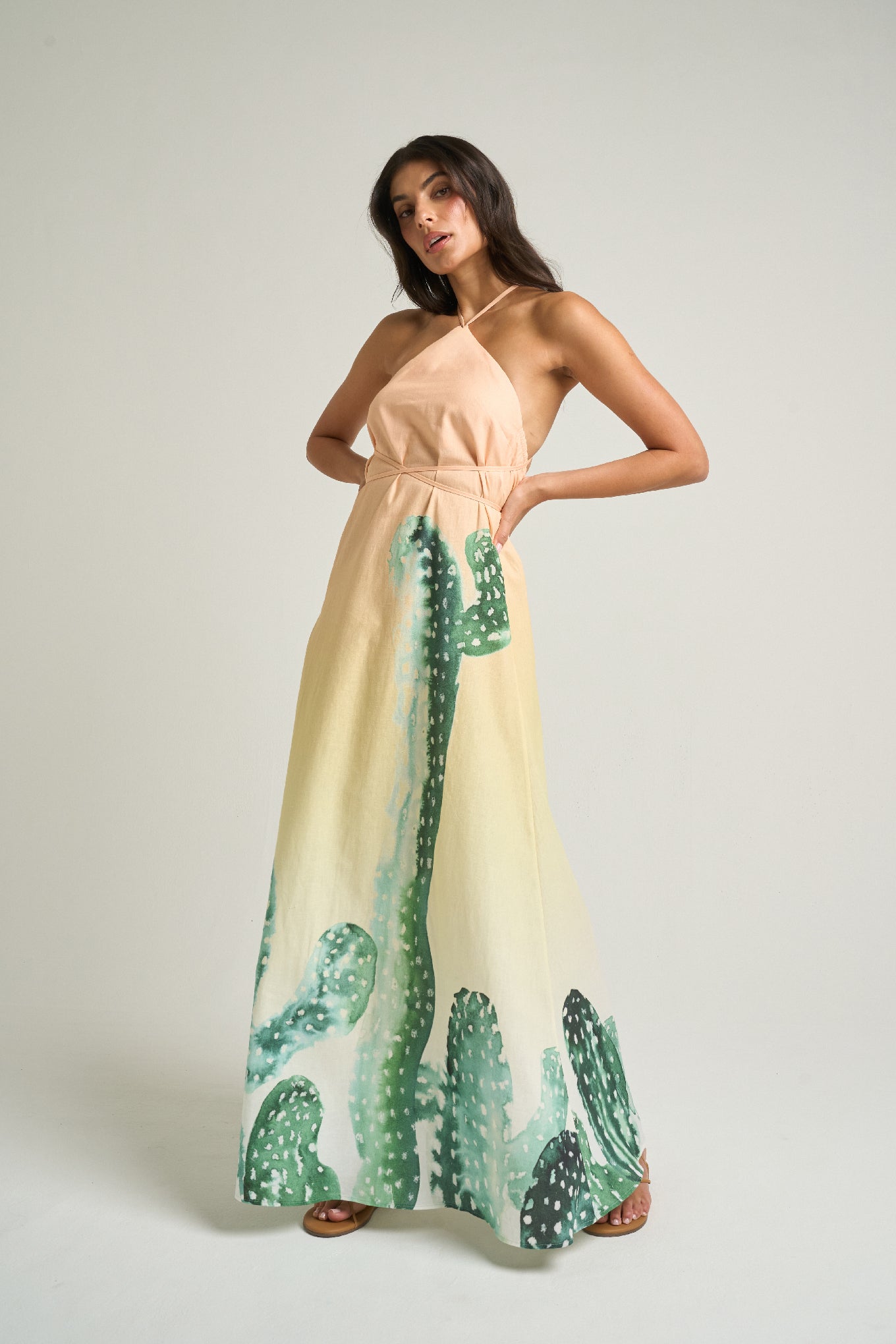 Maxi Halter Dress Cactee - shopsigal