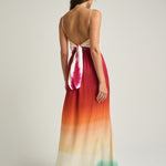 Long Tie Back Dress Earth - shopsigal