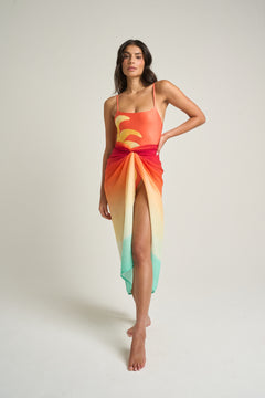Sarong With Ties Earth - shopsigal