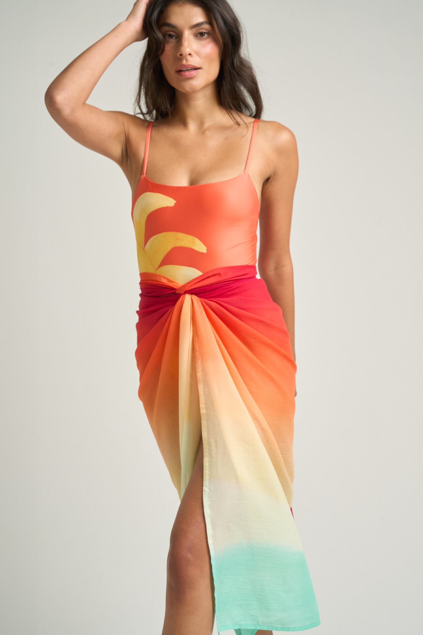 Sarong With Ties Earth - shopsigal