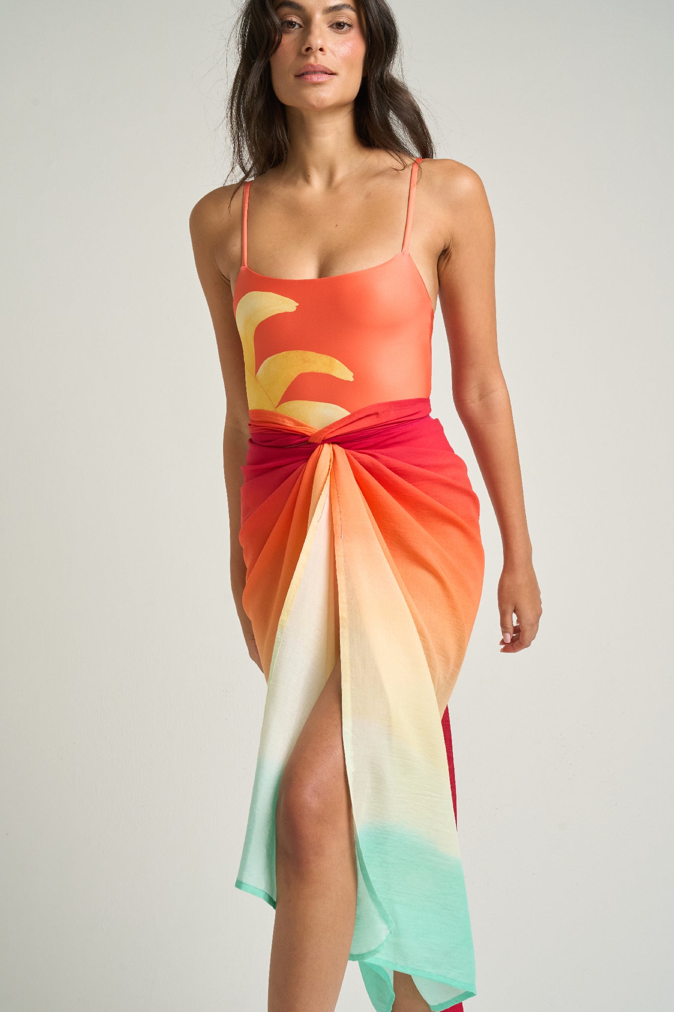 Sarong With Ties Earth - shopsigal