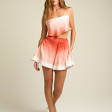 Flared Shorts Terracotta