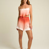 Flared Shorts Terracotta