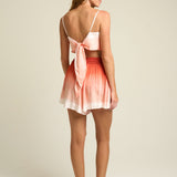 Flared Shorts Terracotta