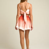 Flared Shorts Terracotta