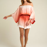 Off the Shoulder Top Terracotta