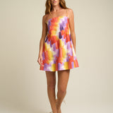 Mini Strappy Trapeze Dress Tinta