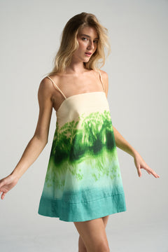 Mini Strappy Trapeze Dress Grove - shopsigal