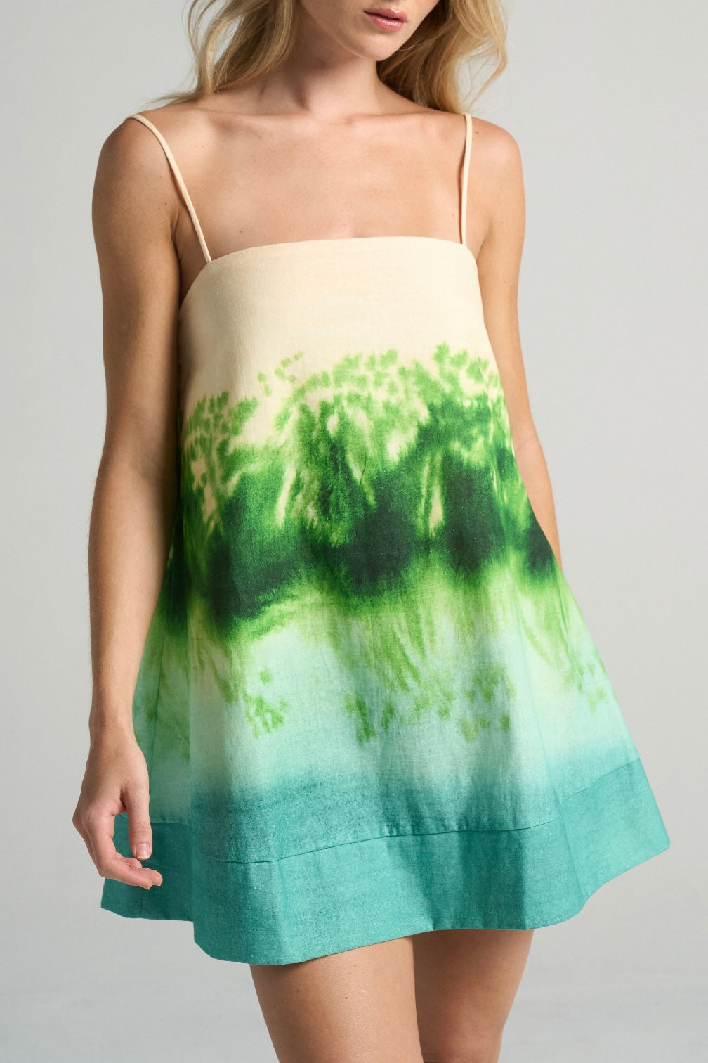 Mini Strappy Trapeze Dress Grove - shopsigal