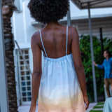 Mini Strappy Trapeze Dress Sunrise - shopsigal