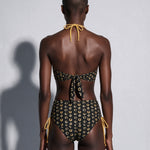 Bandeau Bikini Top Ojo Black / Trufa - shopsigal