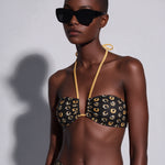 Bandeau Bikini Top Ojo Black / Trufa - shopsigal