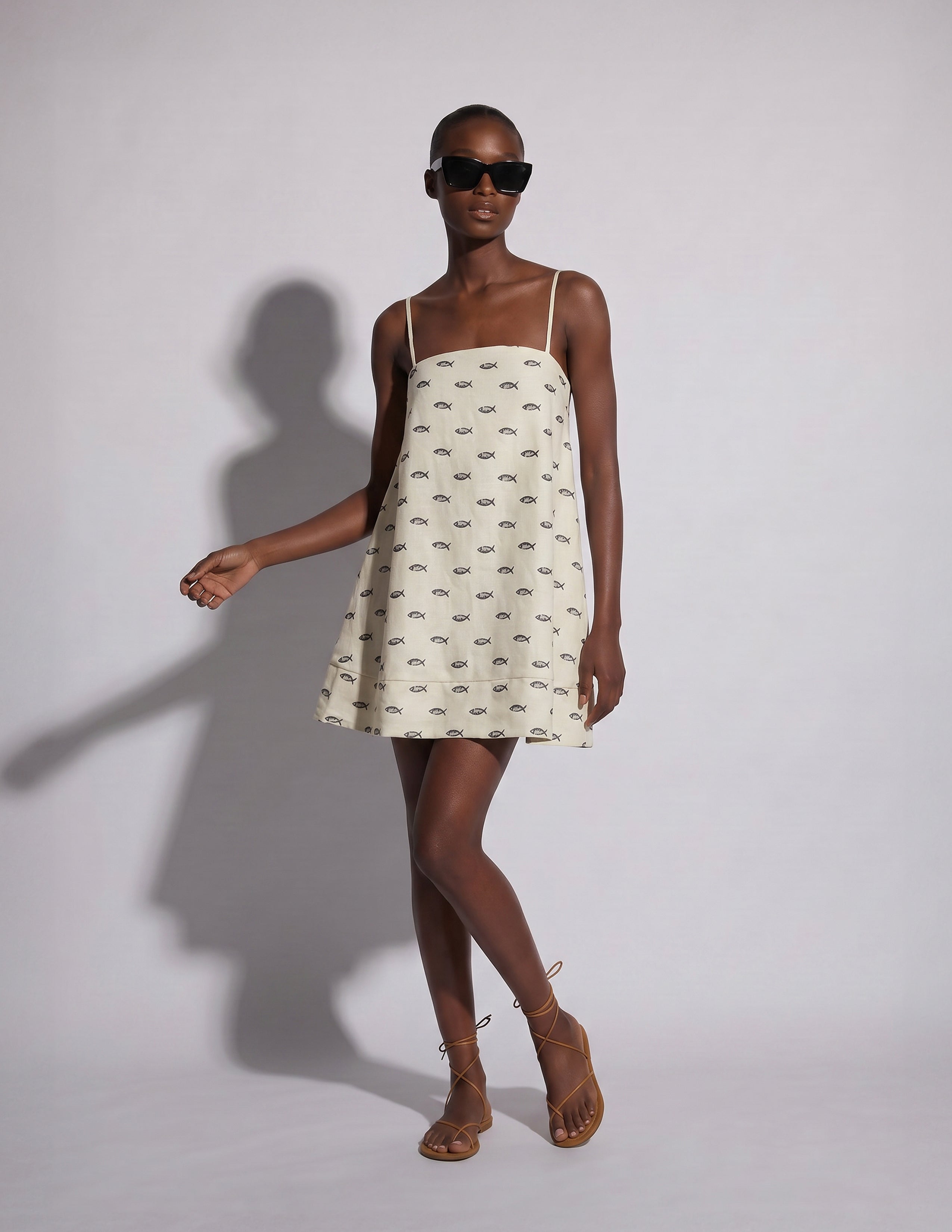 Mini Strappy Trapeze Dress Curagua - shopsigal